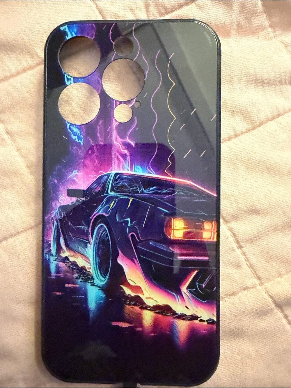 Glitter Butterfly Clear Phone Case with Pink Metallic Trim -, car cartoon, silve
